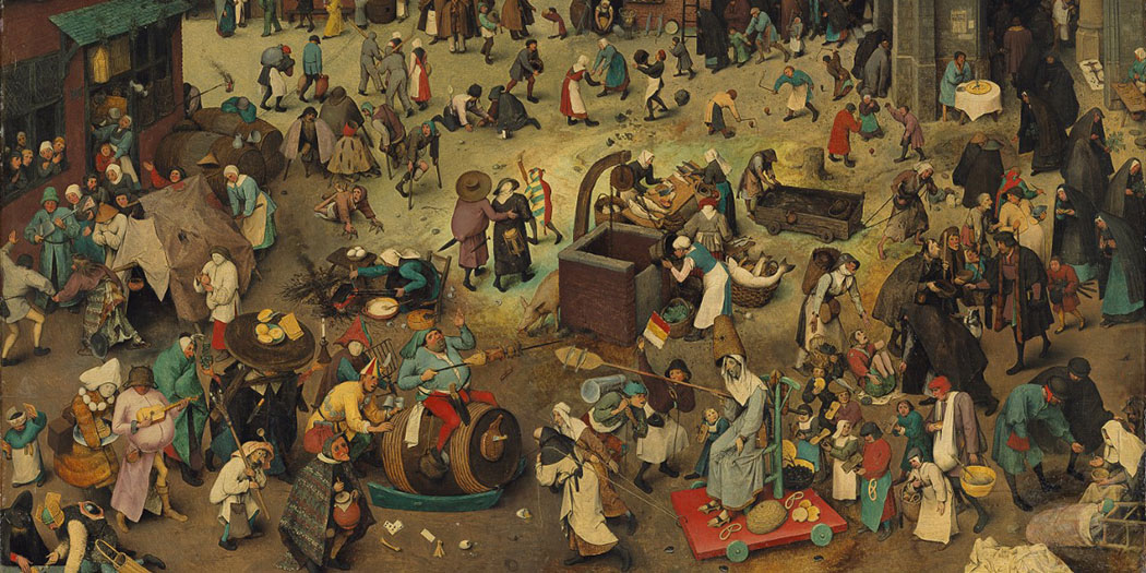 Pieter Bruegel the Elder, Het Gevecht tussen Carnival en Vasten, 1556
