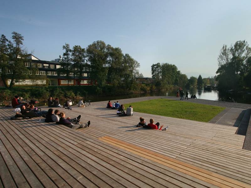 Reestructuración de las orillas del río Ljubljanica