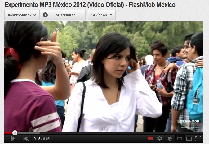 Una FlashMob en el centro de México, D. F.